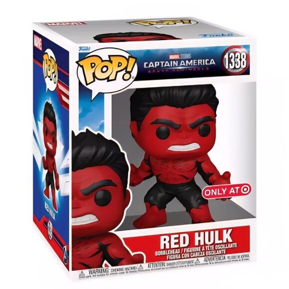 Funko Pop! Marvel Captain America Red Hulk 6 Inch Target Exclusive #1338 Disney - Picture 3 of 11